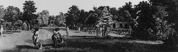 Os jardins da Carlton House, Pall Mall, de 