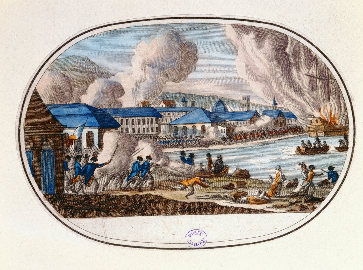 O último dia do cerco de Toulon, 18 de dezembro de 1793 de French School