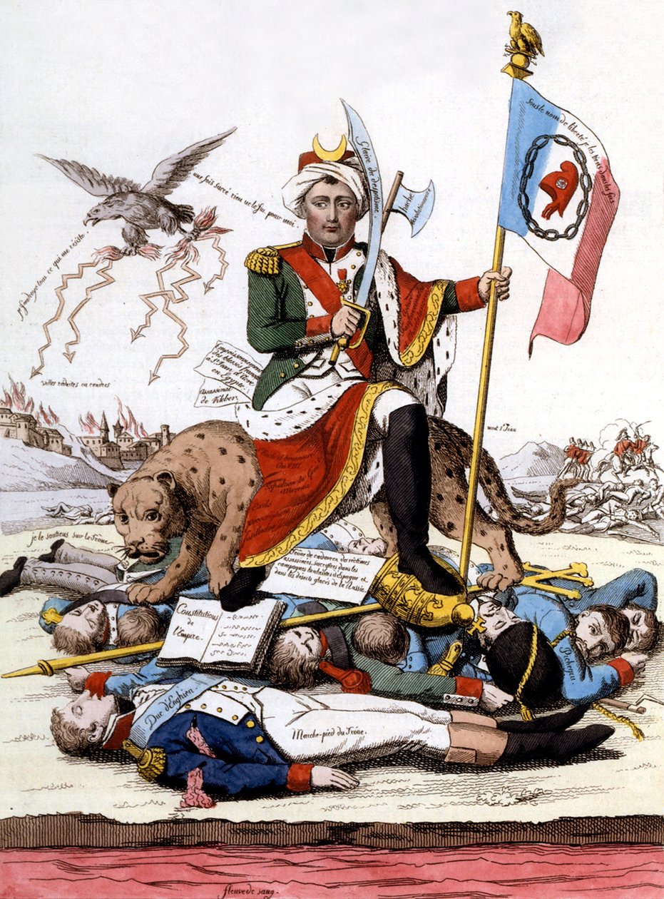 A última palavra em canibalismo (gravura) de French School