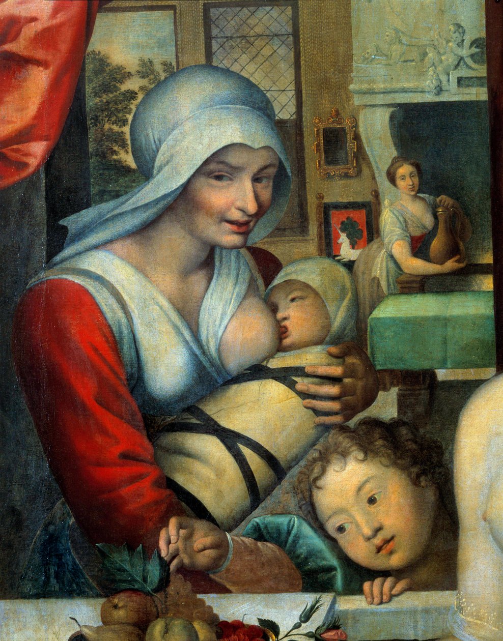 A enfermeira com a criança Detalhe da "Gabrielle d