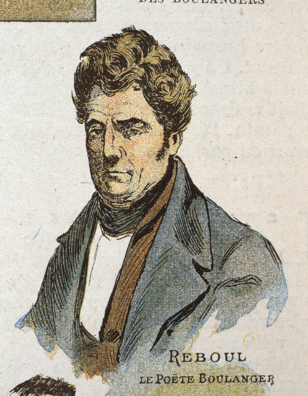 O poeta Reboul apelidado de "O Boulanger de Nîmes" (1796 - 1864) de French School