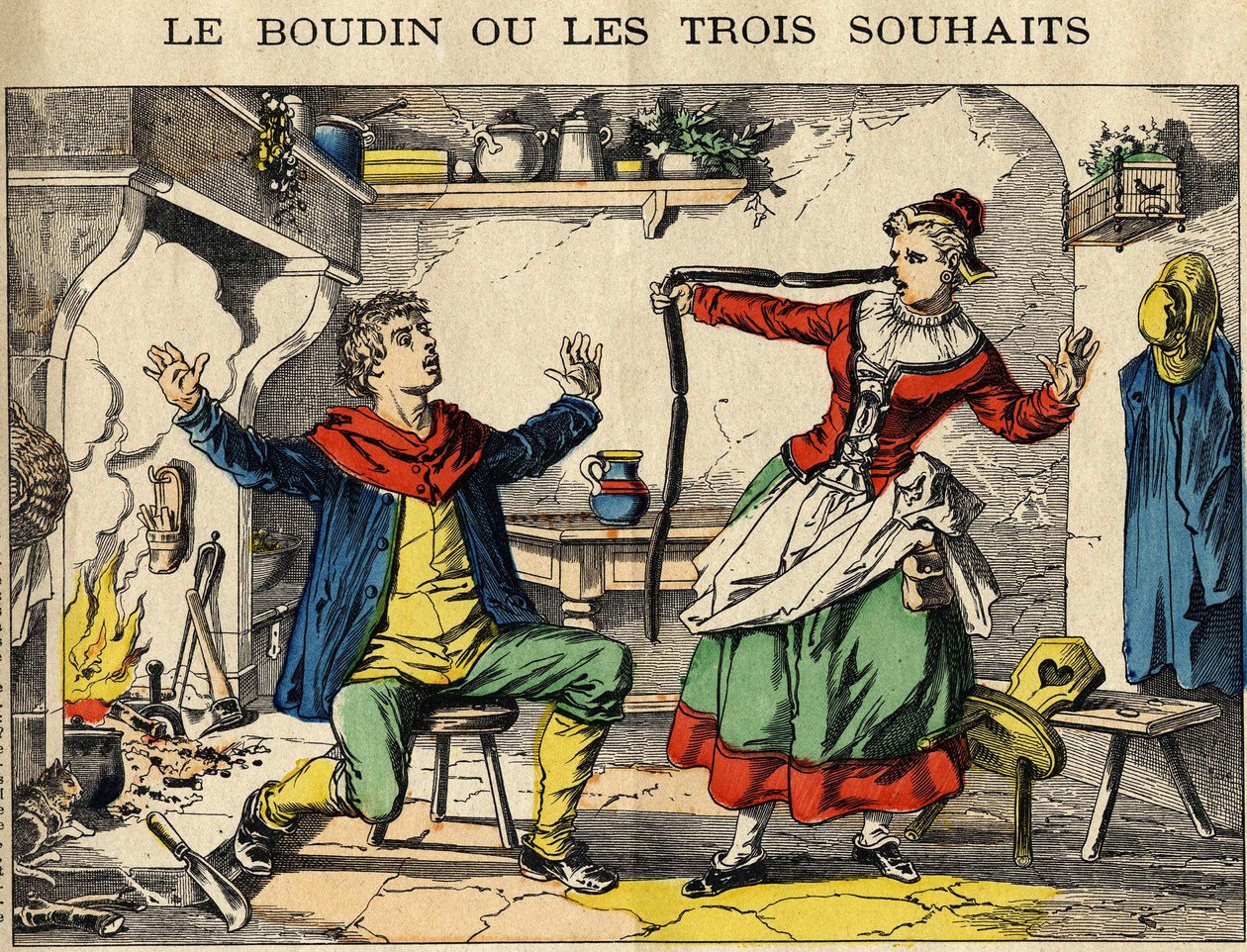 O pudim ou os três desejos (ou desejos ridículos). de French School