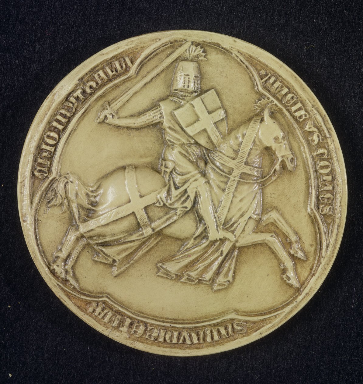 O selo de Amadeo V (c.1252-1323) O conde de Savoy, 1303 (cera) de French School