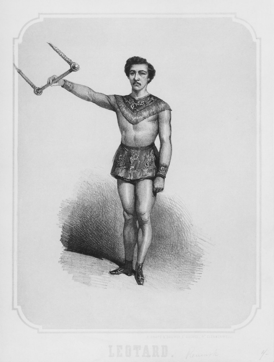 O trapezista Jules Leotard, c; 1860 de French School