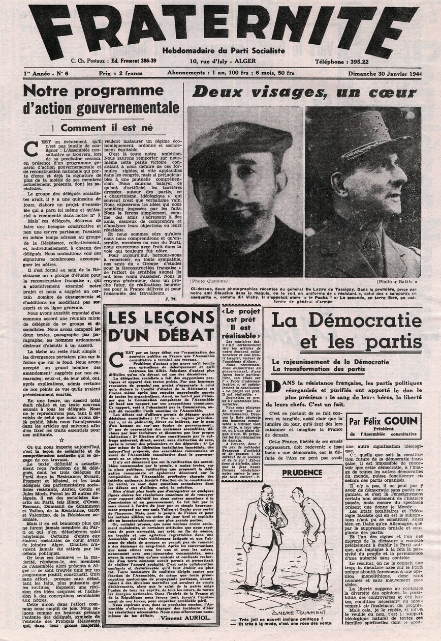 A vida subterrânea do Partido Socialista de French School