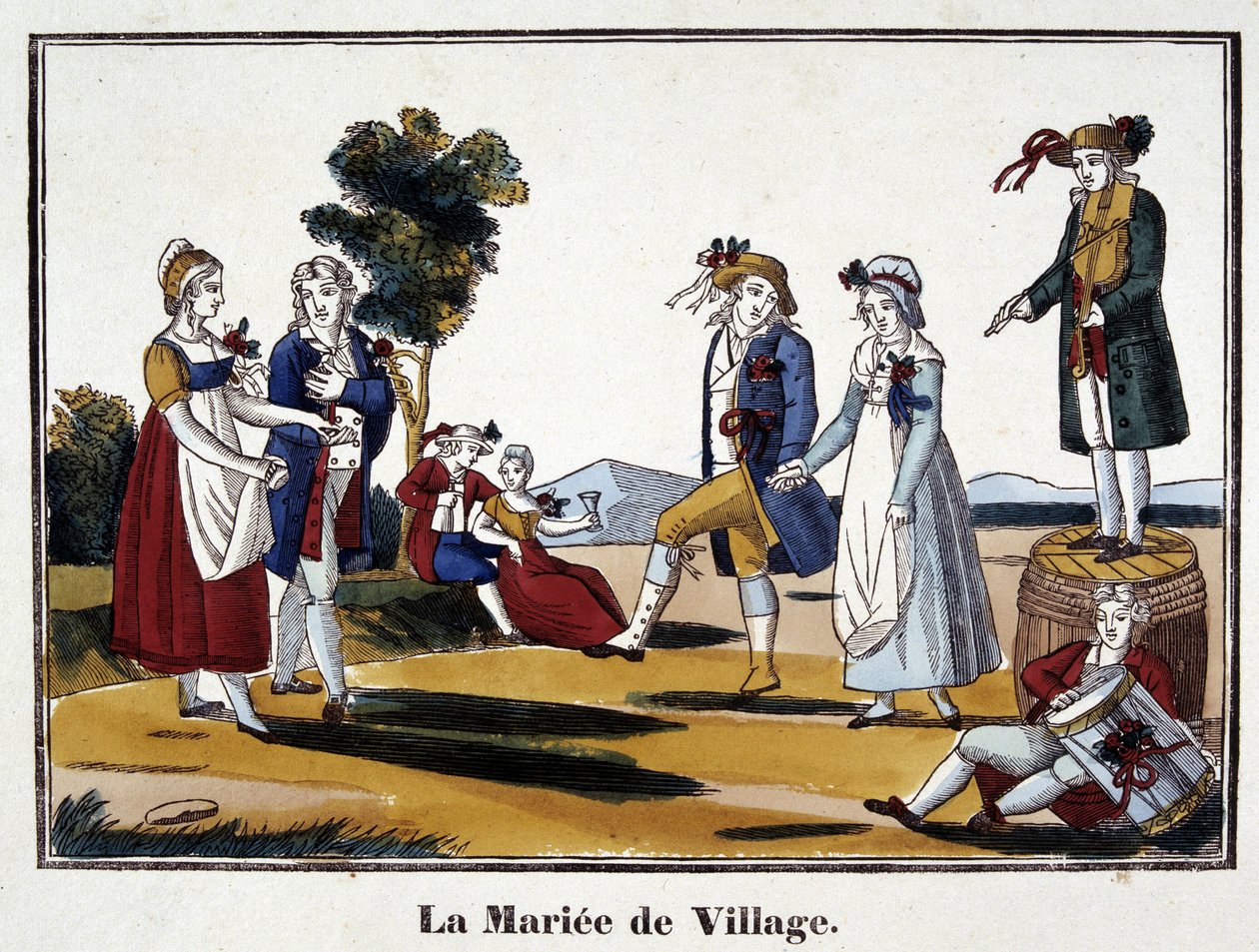 A noiva da aldeia - imagens de Epinal de French School