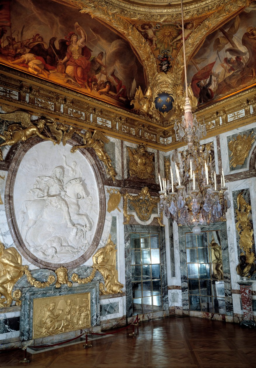 O salão de guerra no Palais de Versailles de French School