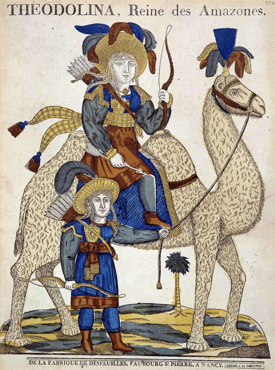 Theodolina, Rainha da Amazónia. Imagem de Epinal de French School