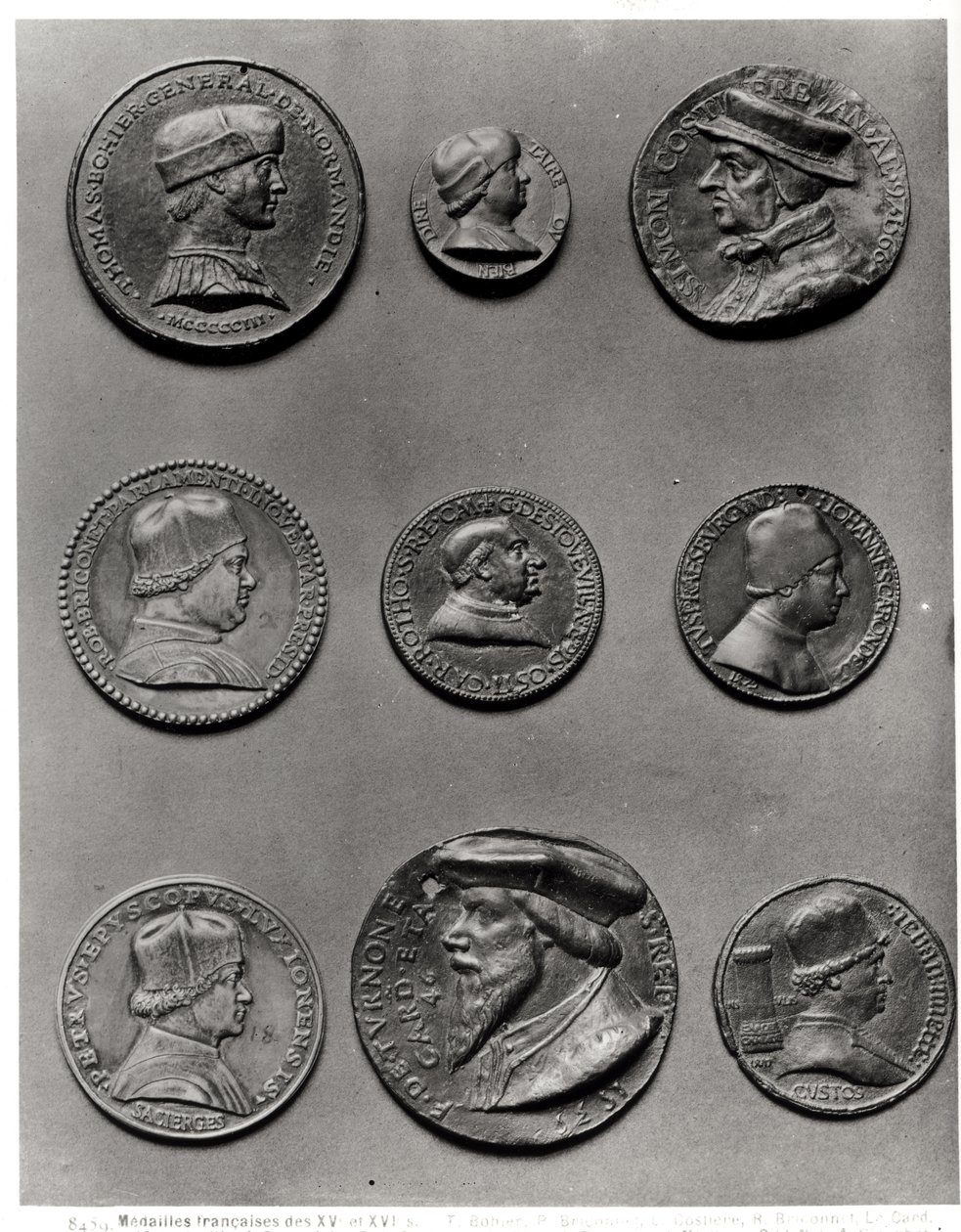 Thomas Bohier, 1513, Pierre Briconnet, Simon Costieres, Robert Briconnet, Cardeal William de Estouteville (c.1403-83), Jean Carondelet (1468-1545), Pierre de Sacierges, Cardeal F. de Tournon, 1535, de French School
