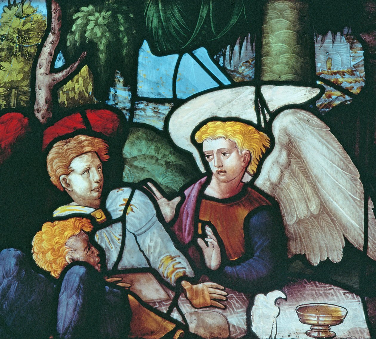 Três anjos, primeira metade do século XVI de French School