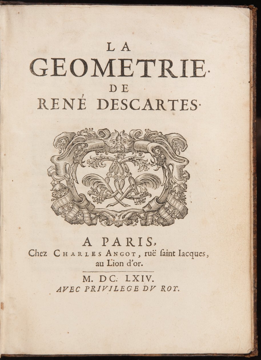 Página de título de &39;Geometria&39; por René Descartes de French School