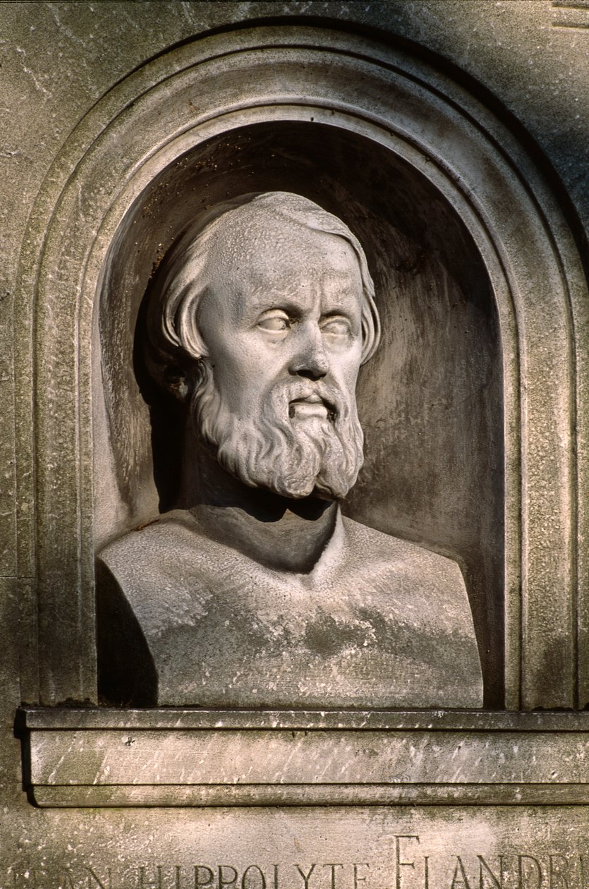 Túmulo de Hyppolyte Flandrin (1809-64) de French School