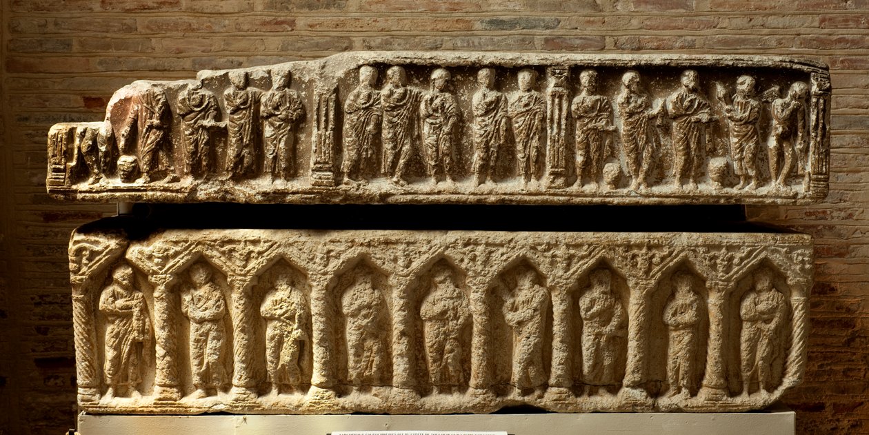Túmulo de William Taillefer, conde de Toulouse, século IV de French School