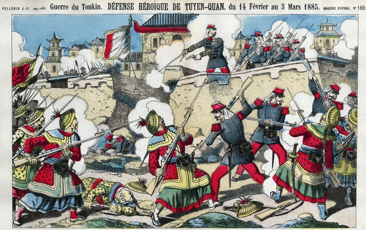 Guerra Tonkin: a defesa de Tuyen Quan (Tuyen-Quan), Vietname, de 14 de Fevereiro a 3 de Março de French School
