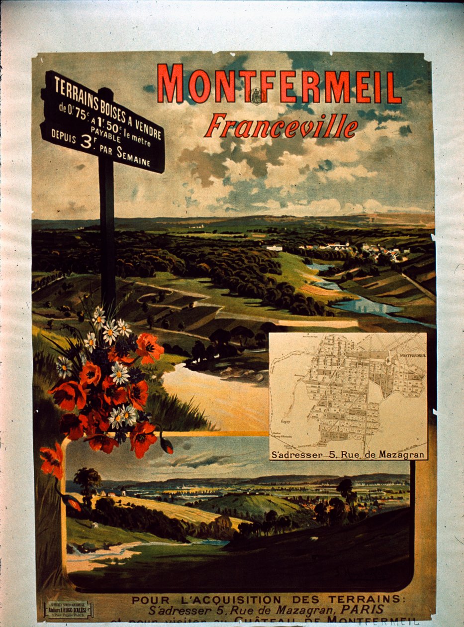 Poster Turístico de Montfermeil de French School