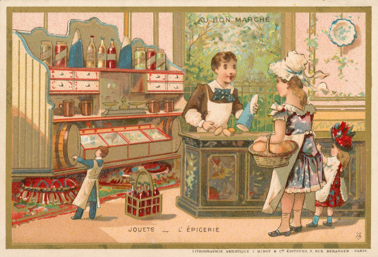 Brinquedos - mercearia (cromolitografia) de French School