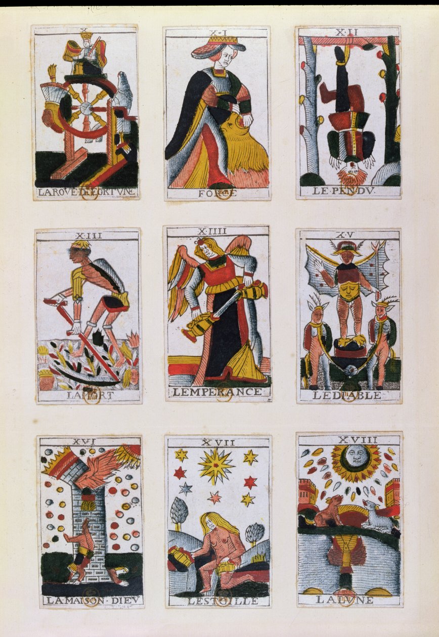 Cartas de tarô tradicionais de French School