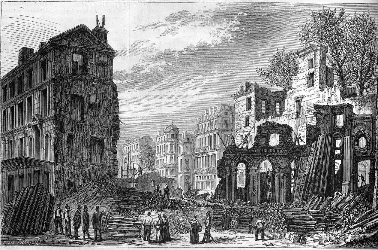 Transformações de Paris sob o Segundo Império, Haussmann Paris: perfurando a avenida Saint Germain (Saint-Germain) de French School