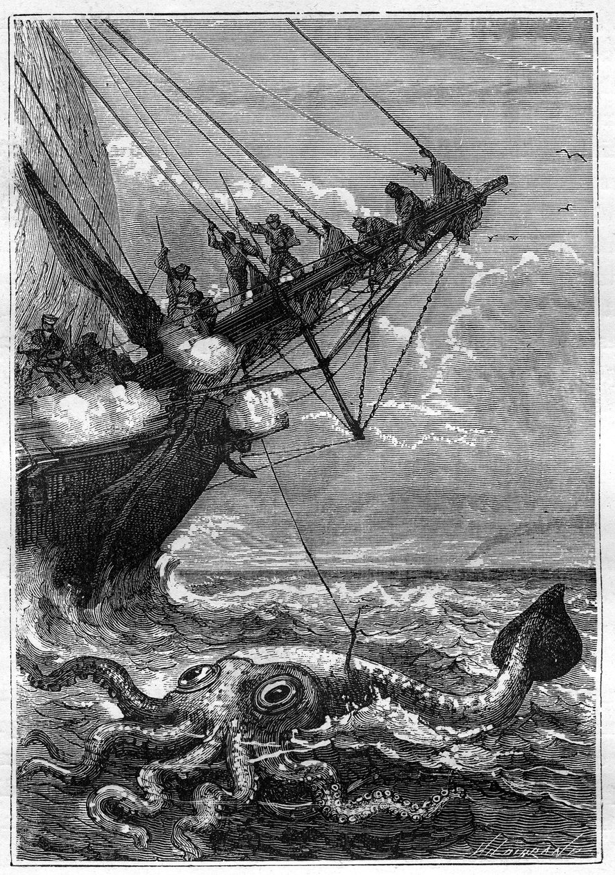 "Vinte mil léguas debaixo dos mares" de French School