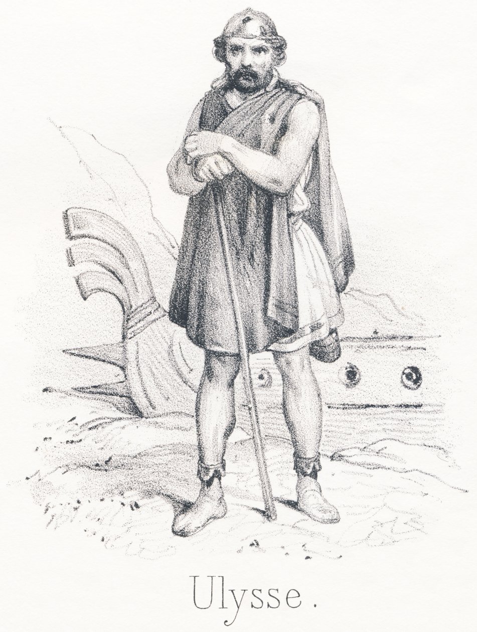 U Ulysses: Filho de Laerta e Anticlee, foi rei da ilha de Ítaca de French School