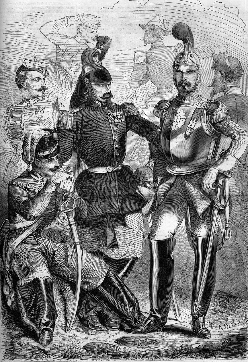 Uniformes da cavalaria francesa de French School