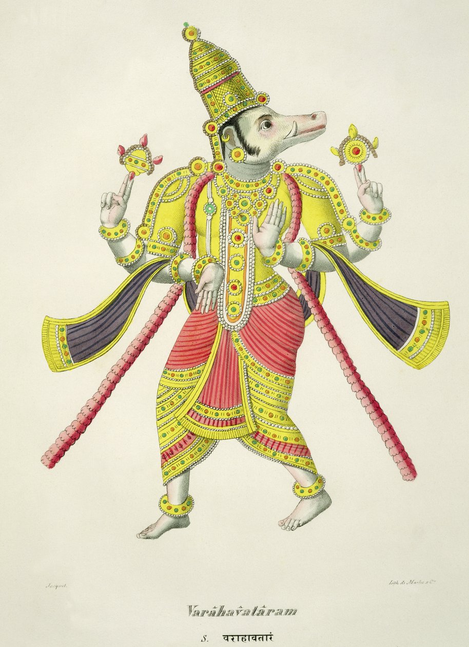 Varaha, gravado por de Marlet de French School