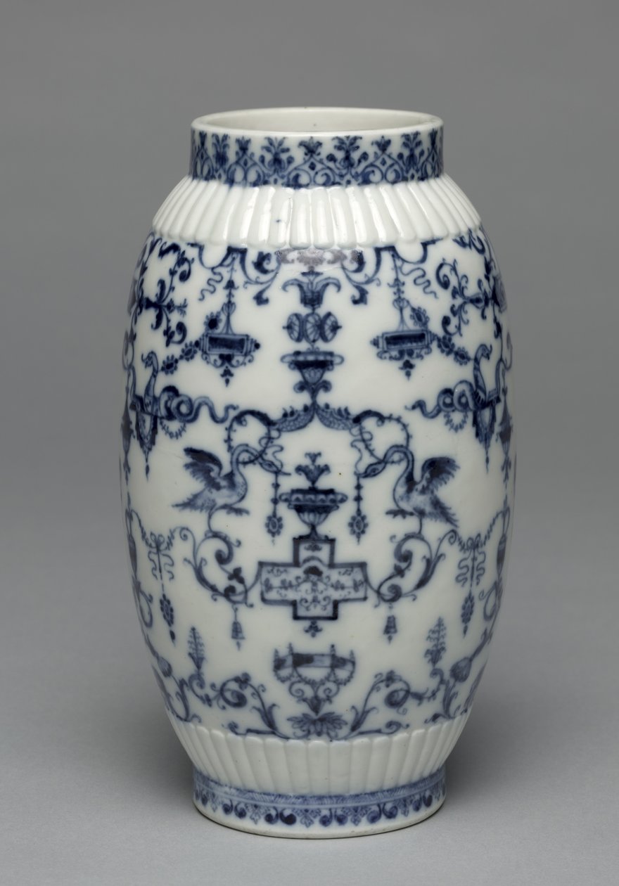 Vaso, fábrica de porcelana de Saint Cloud, c.1695-1700 de French School