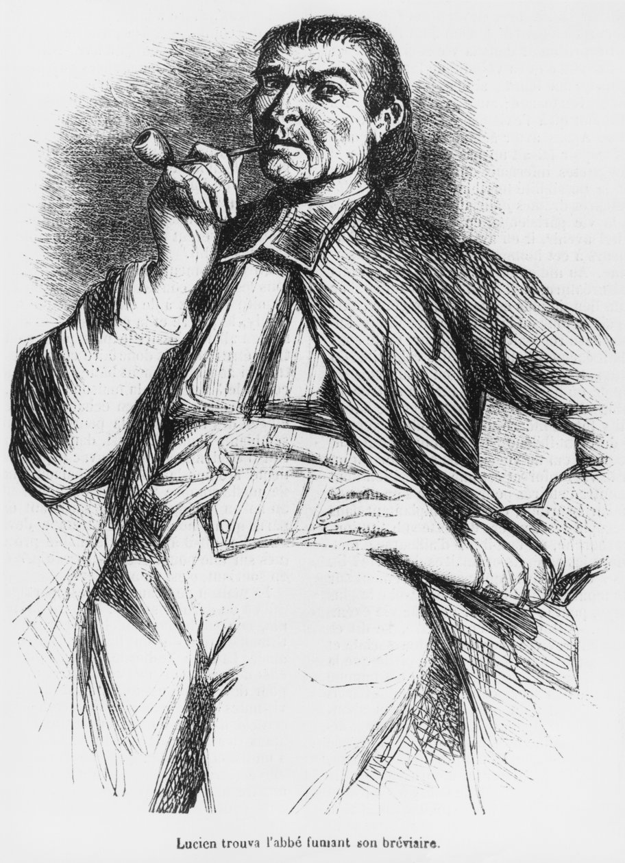 Vautrin, ilustração de Splendors and Miseres of Courtesans por Honore de Balzac, publicado em 1867 de French School