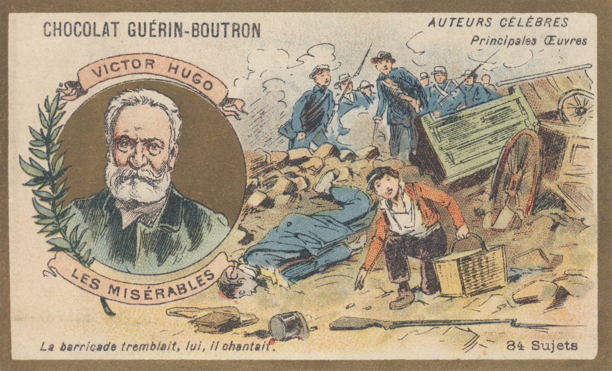 Victor Hugo (1802-1885), poeta, dramaturgo, escritor e romancista francês, autor de “Os miseráveis”, romance (1862) de French School