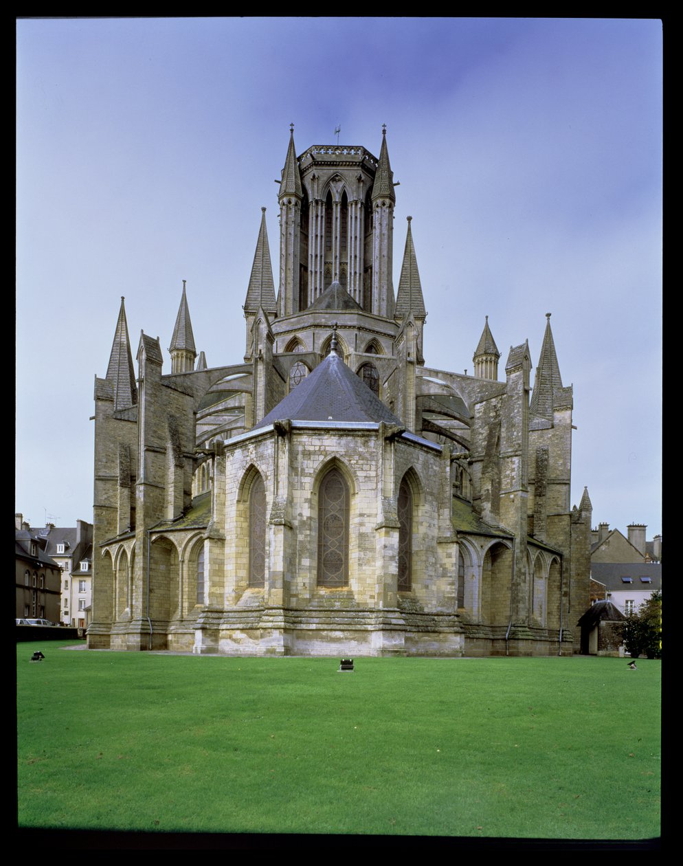 Vista, de, Coutances, catedral, de, a, leste de French School