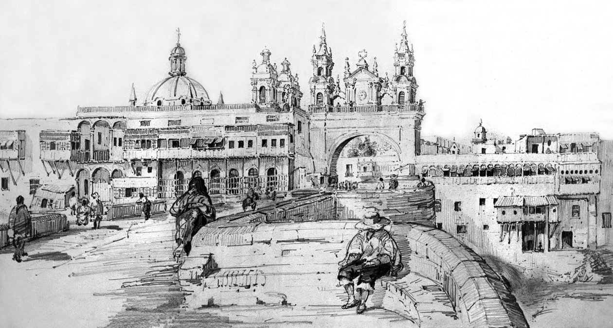 Vista de Lima, Peru, c.1850 (gravura) de French School