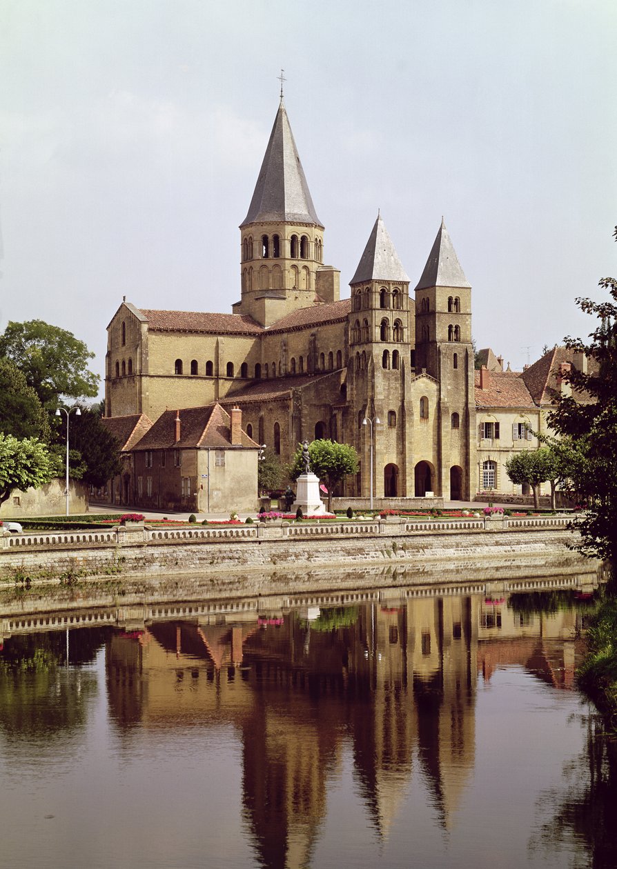 Vista da Igreja de Notre-Dame, do 11º ao 12º século de French School