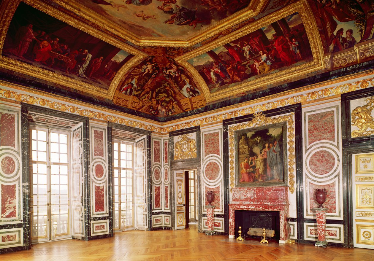 Vista, de, a, rainhas, guardas, sala de French School