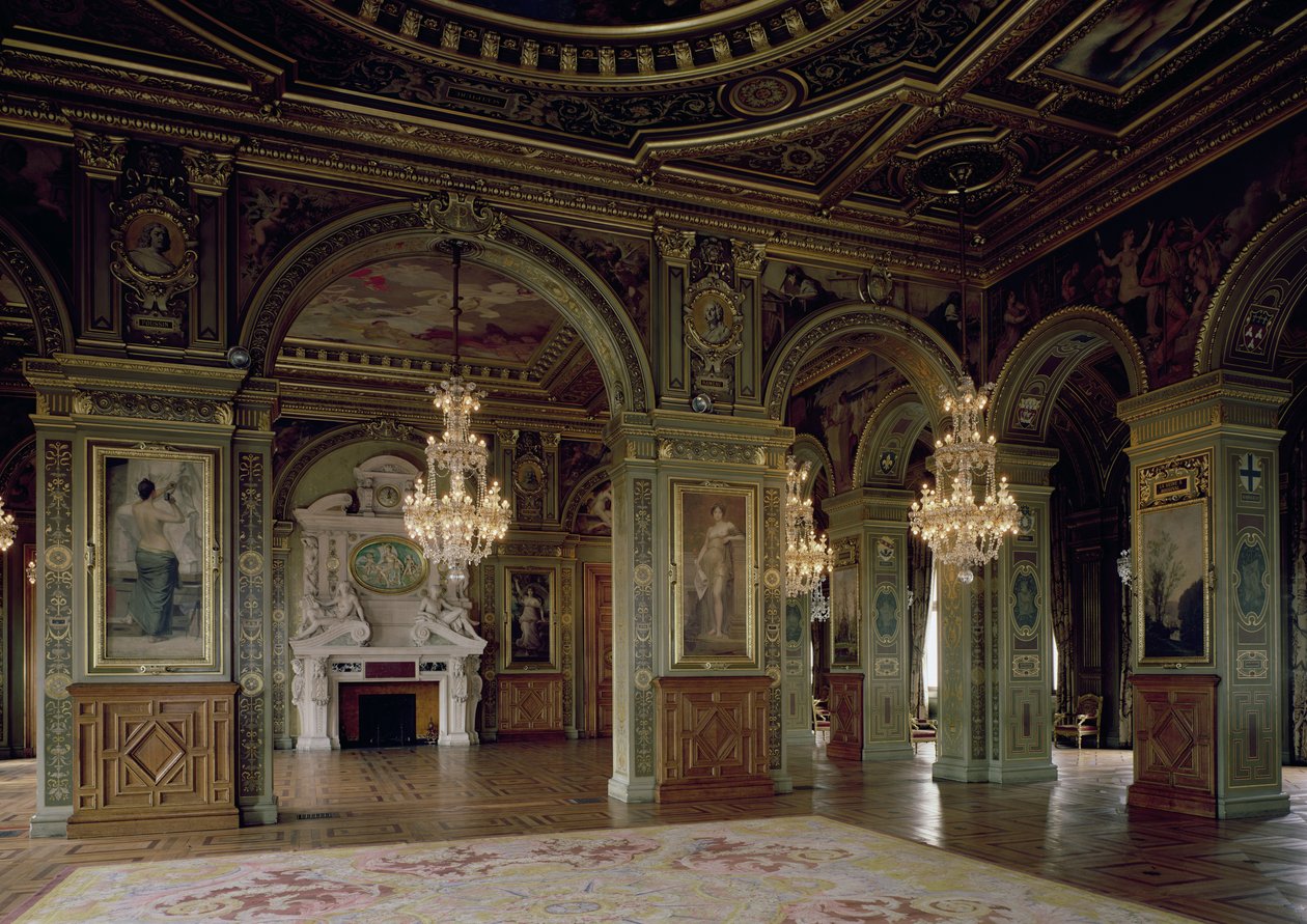 Vista da Salle des Arts, depois de 1871 de French School