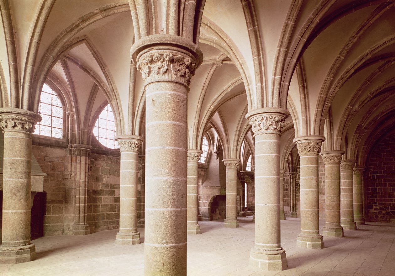Vista da Salle des Chevaliers, anteriormente o scriptorium de French School