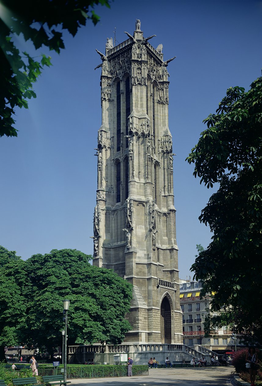 Vista do Tour Saint-Jacques, 1508-22 de French School