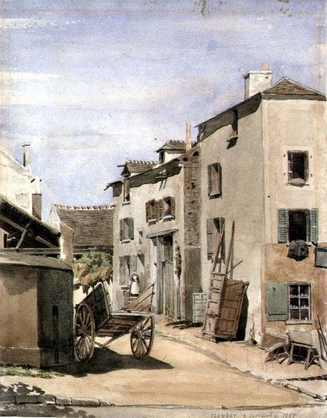Vista da cidade de Clamart, França de French School