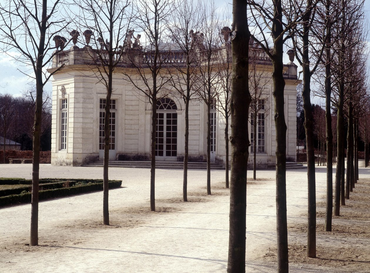Vista do Trianon em Versailles, em Yvelines (78). de French School