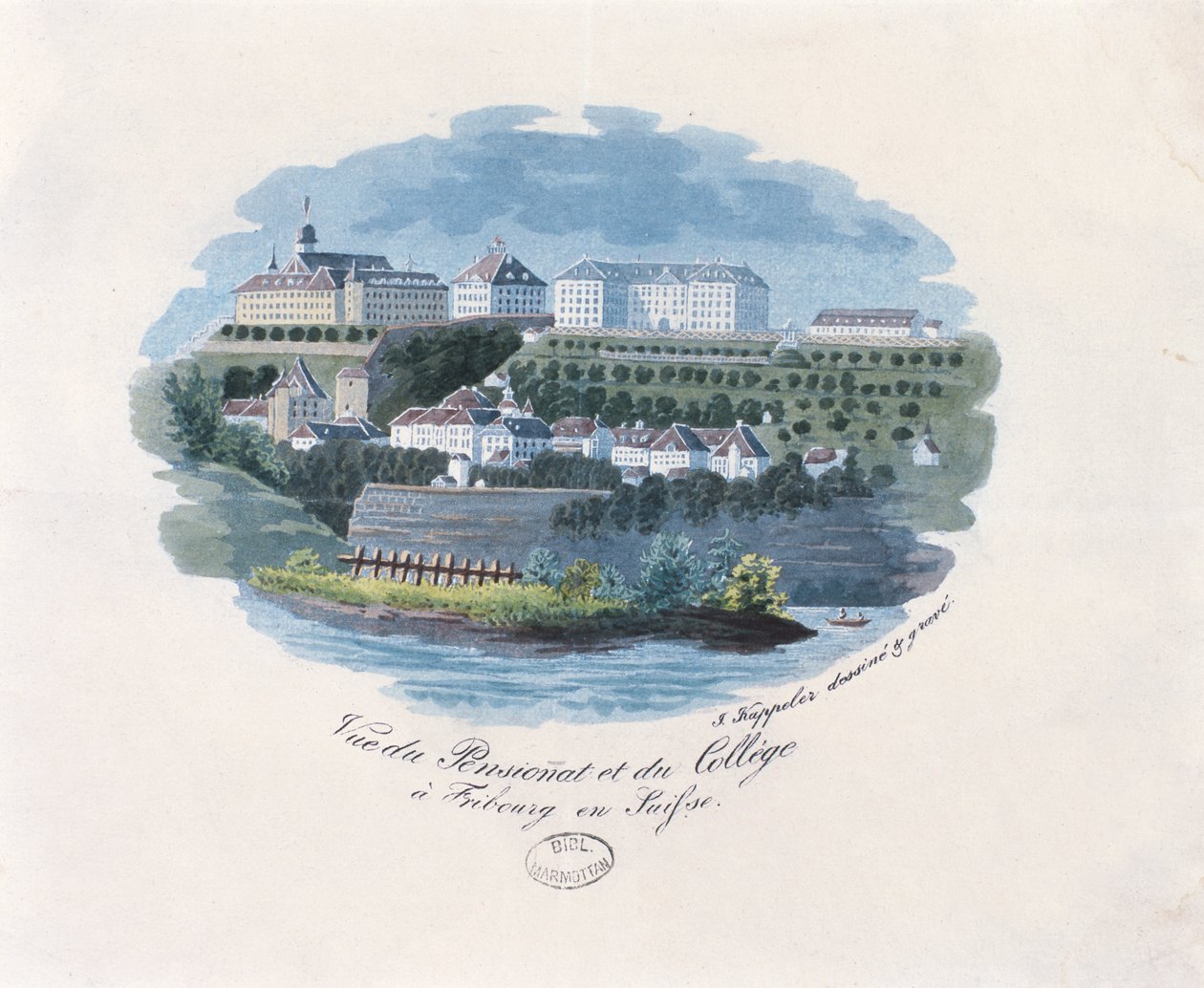 Vista, de, a, internato, e, faculdade, em, fribourg, suíça de French School