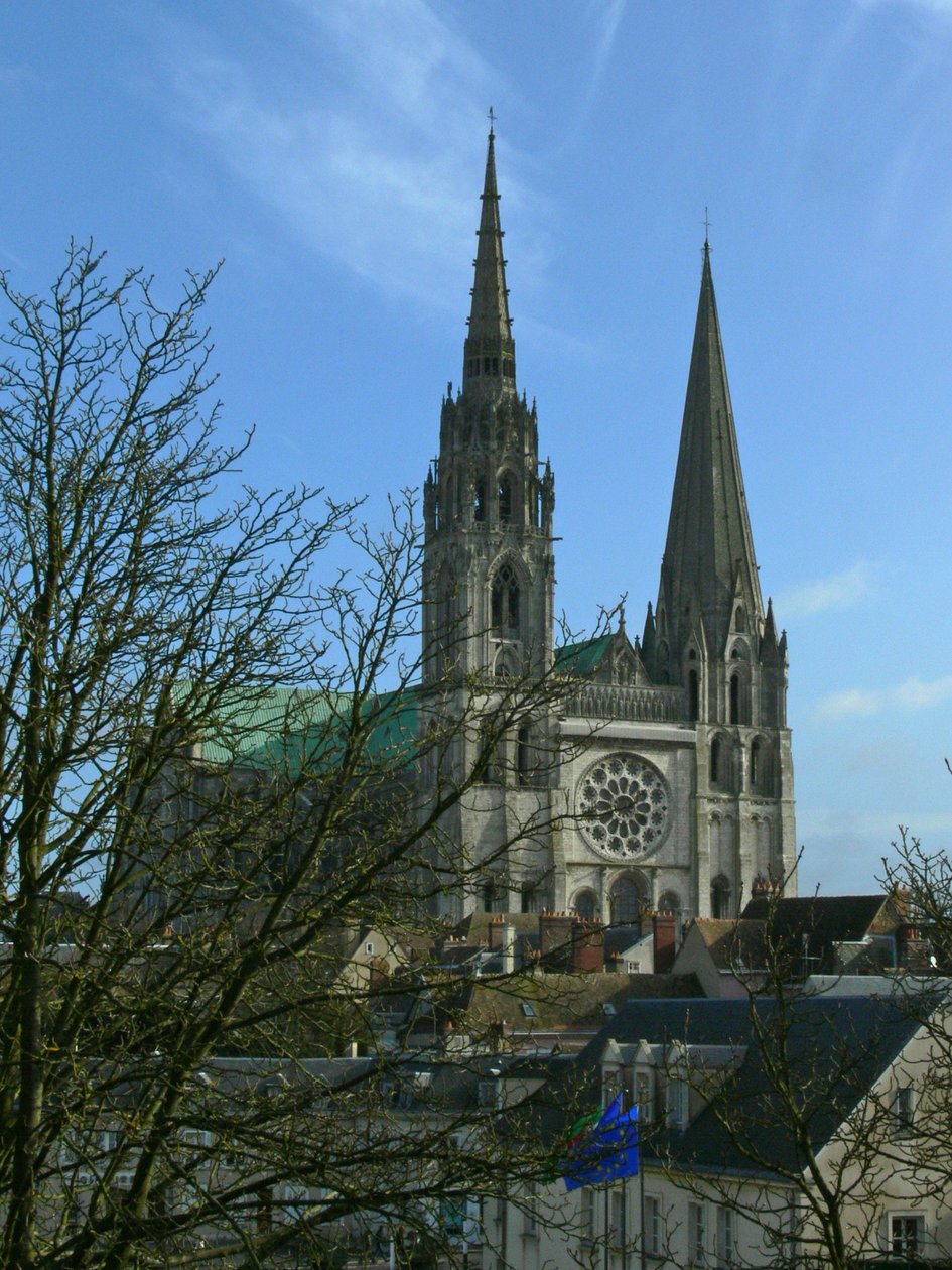 Vista da catedral do oeste de French School