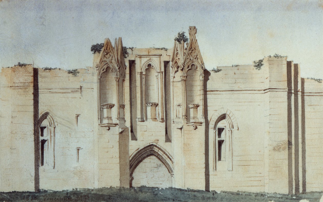 Castelo de Vincennes, Tour de Salves (aguarela) de French School