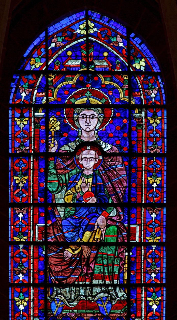 Virgem e Criança (w100) de French School