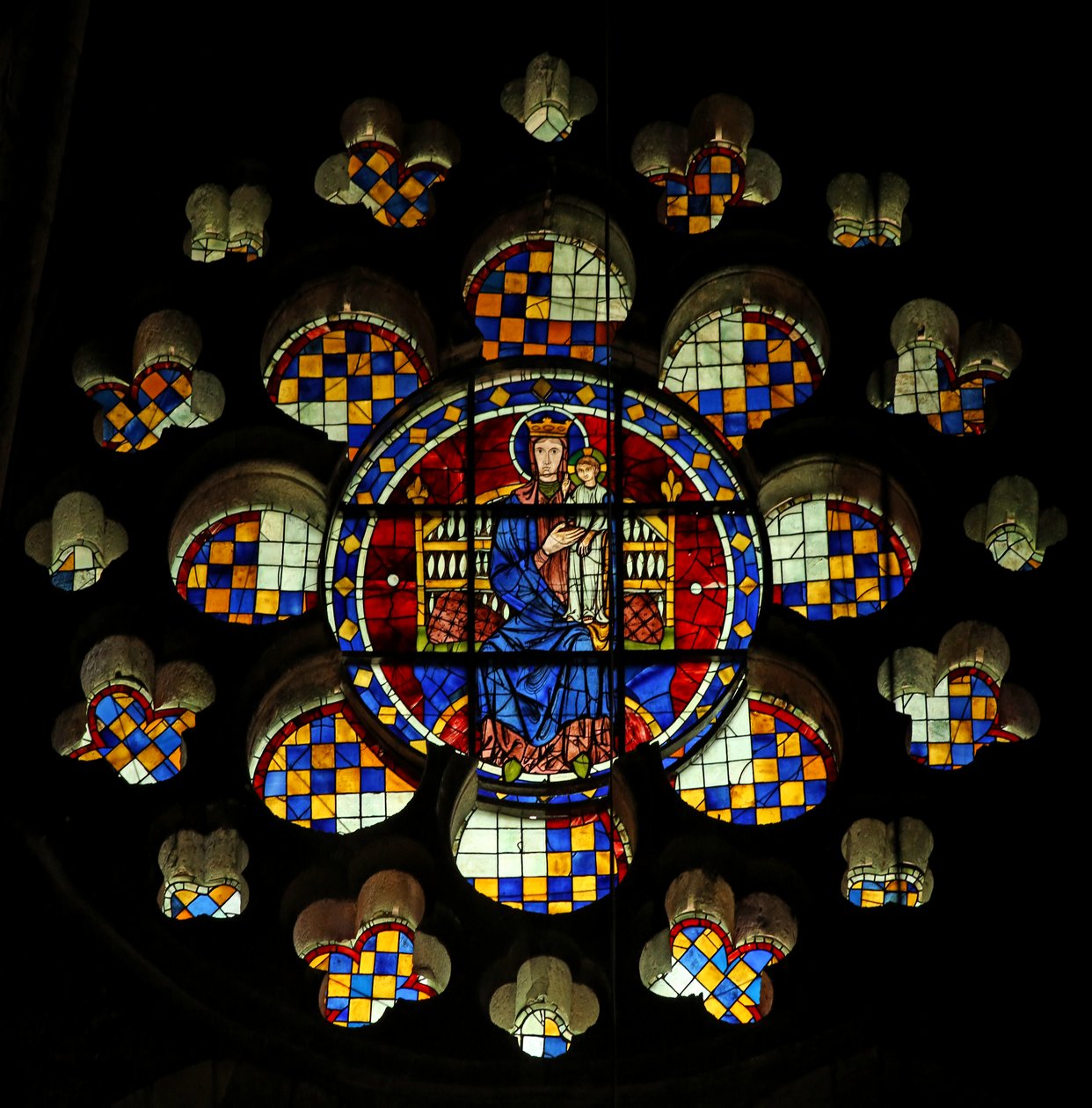 Virgem e Criança (w120) de French School