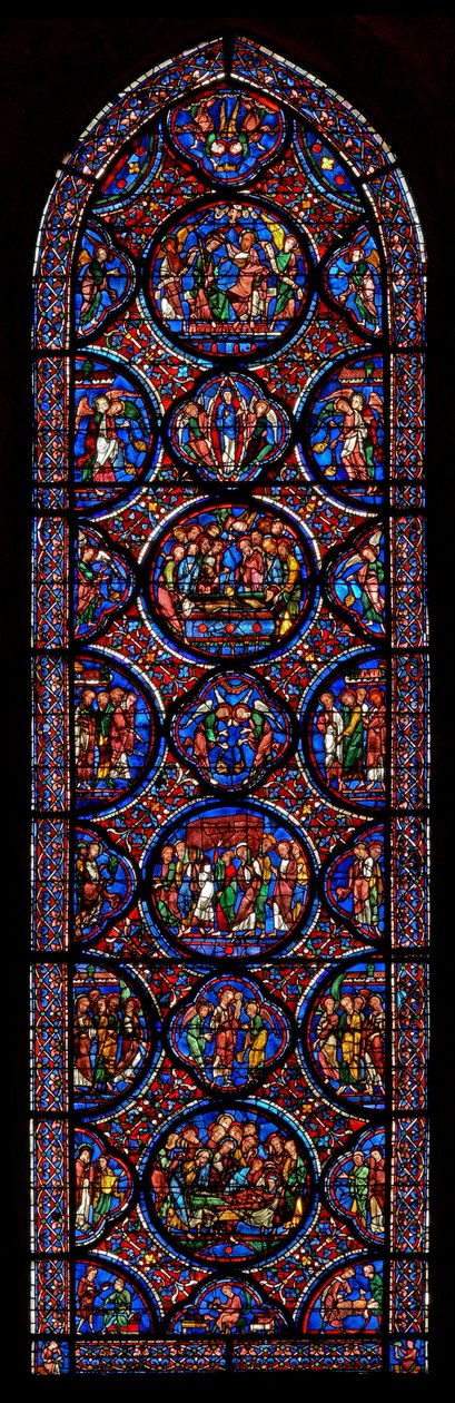 Virgem Maria - Glorificação de (w42) de French School