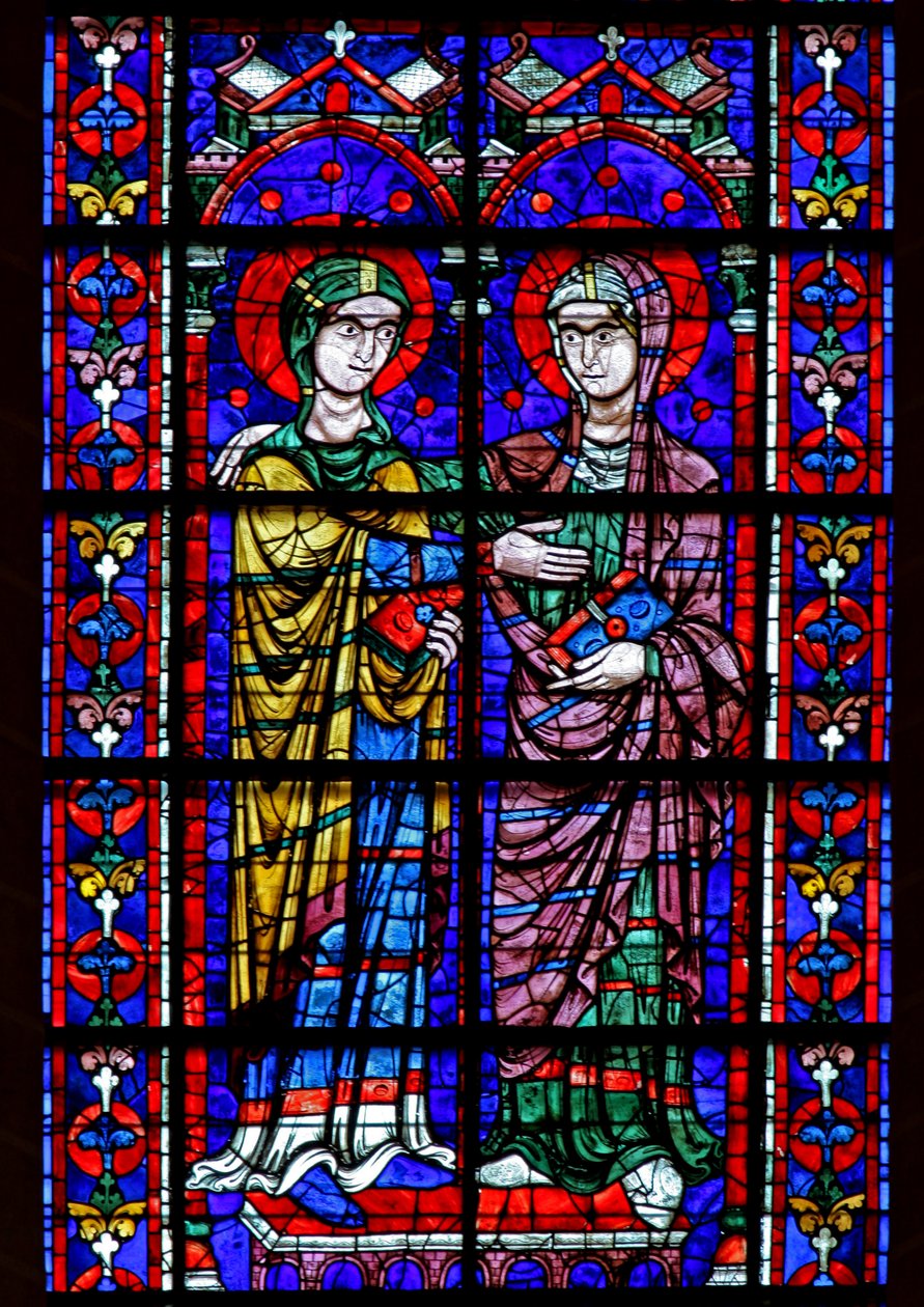 Virgem Maria - Visitação de (w100) de French School
