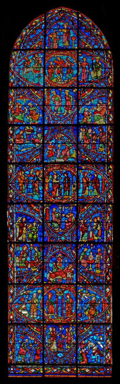 História da Virgem Maria (w28b) de French School