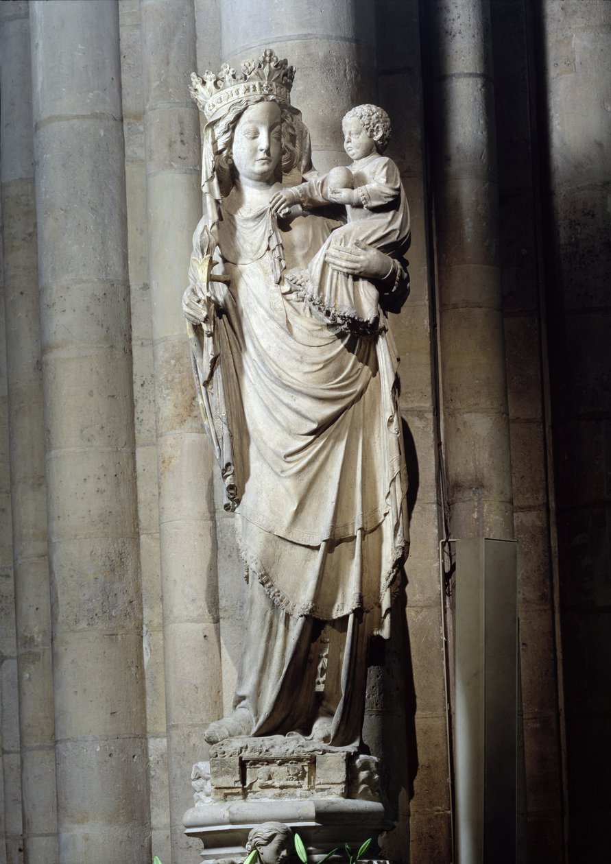 Virgem e Criança, conhecida como Notre-Dame de Paris de French School