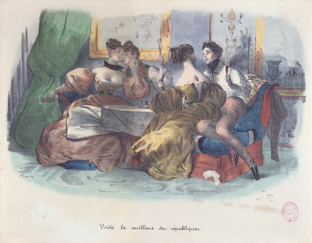 Essas são as melhores repúblicas, Caricatura da Revolução de 1848 de French School
