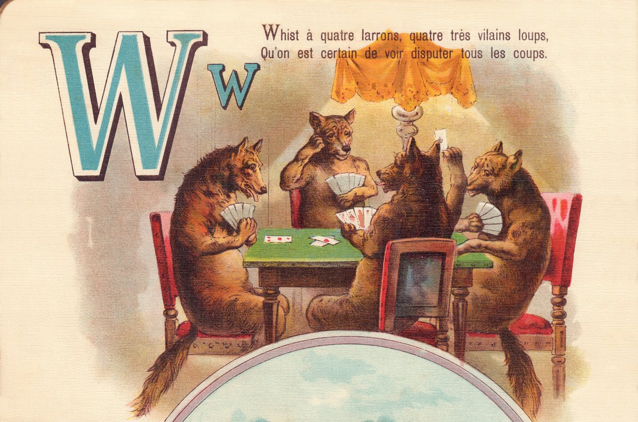 T: Whist tem quatro ladrões, quatro lobos muito marotos, que temos a certeza de ver todos os tiros a lutar. de French School