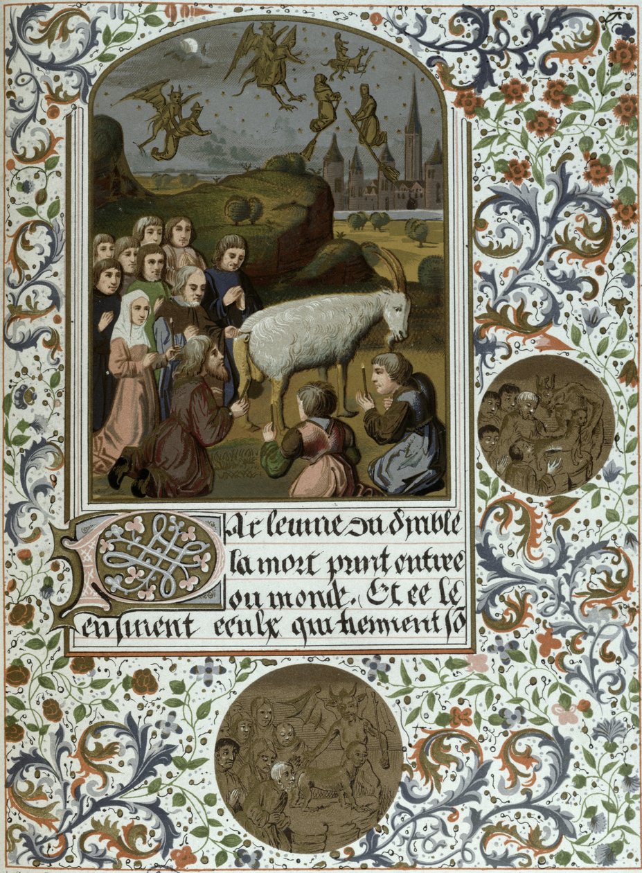 Sábado Waldense, cópia fac-símile de um manuscrito, Paris, século XIX de French School